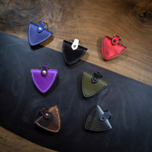 Salvaged Leather Guitar Pick Holders