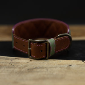 Napa Valley | Quilted Kangaroo Leather Dog Collar