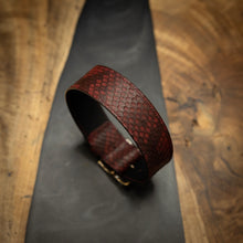 Burgundy | Reticulated Python Mus Choker