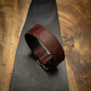 Burgundy | Reticulated Python Mus Choker