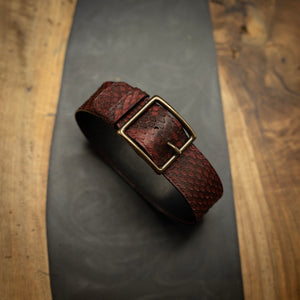 Burgundy | Reticulated Python Mus Choker