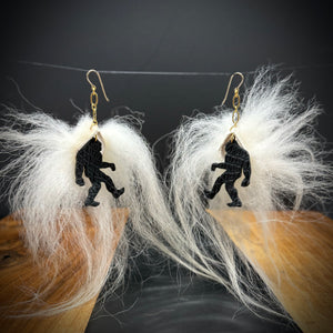 Sasquatch | Salvaged Exotic Leather Earrings