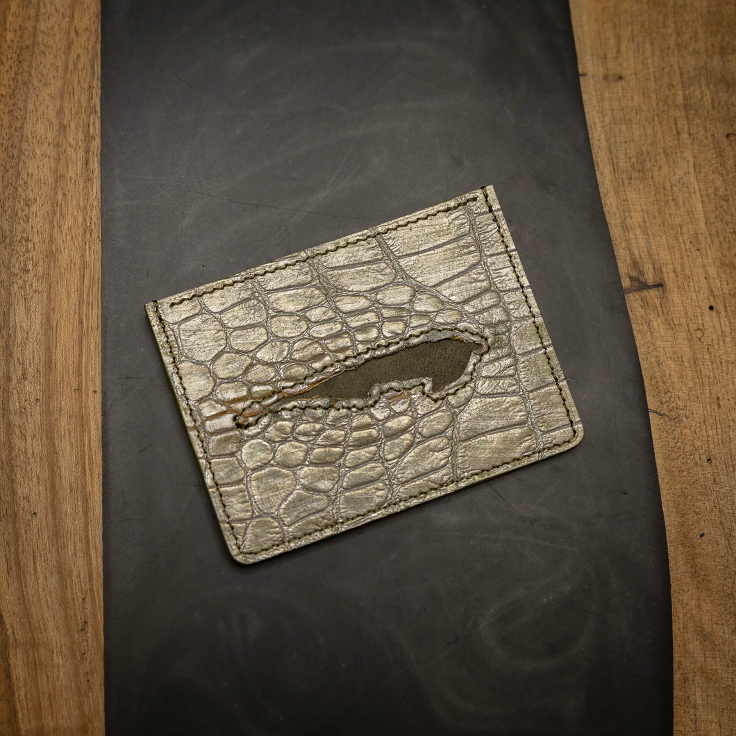 Desert Moto | Salvaged American Alligator Bum Card Wallet