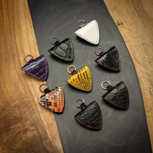 Salvaged Exotic Leather Guitar Pick Holders | Sample Pricing