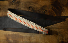 Brushed Neon Orange | Python Vintage Style Guitar Strap