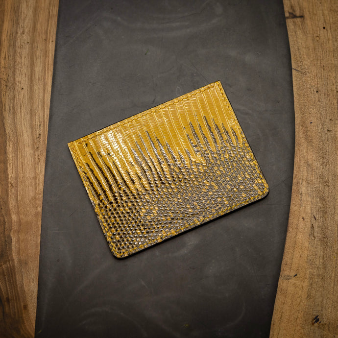 Buttercup | Salvaged Ring Lizard Card Wallet