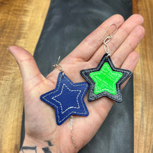 Stars | Salvaged Exotic Leather Earrings