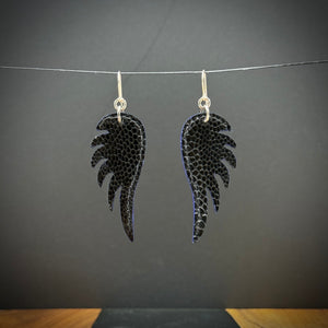 Wings | Salvaged Exotic Leather Earrings