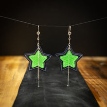Stars | Salvaged Exotic Leather Earrings