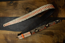 Brushed Neon Orange | Python Vintage Style Guitar Strap