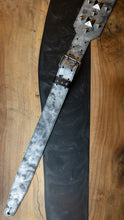 Tarnished Silver | Studded Leather Vintage Style Guitar Strap