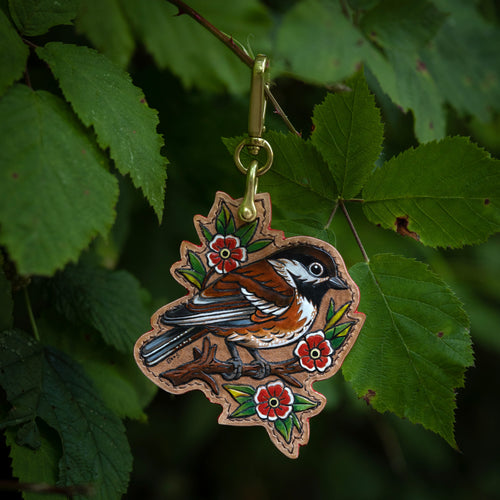 Chestnut Backed Chickadee | Backyard Buddies Collection | Key Chain