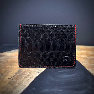 Black | Reticulated Python Card Wallet