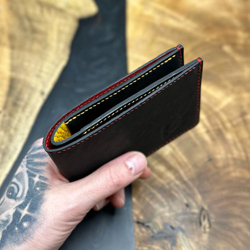 Black | Horween Horsehide Minimalist Bifold Wallet