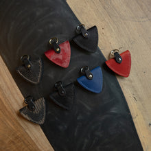 Salvaged Leather Guitar Pick Holders