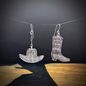 Hat n Boot | Salvaged Exotic Leather Earrings