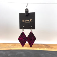 Hologram Pink Stingray | Exotic Leather Earrings