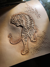 Year of the Tiger | Hand-tooled and Dyed Leather Art