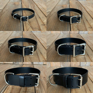 Italian Cowhide Leather Dog Collar | Bespoke Built