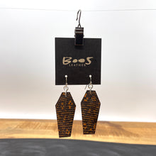 Peach Lizard | Exotic Leather Earrings