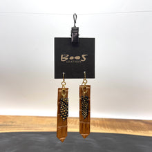Rose Gold Alligator | Exotic Leather Earrings