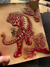 Year of the Tiger | Hand-tooled and Dyed Leather Art