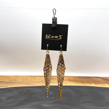 Champagne Python | Exotic Leather Earrings