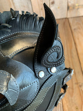 SAMPLE SALE:  Unicorn | Leather Fetish Mask with Alligator Skin Accents